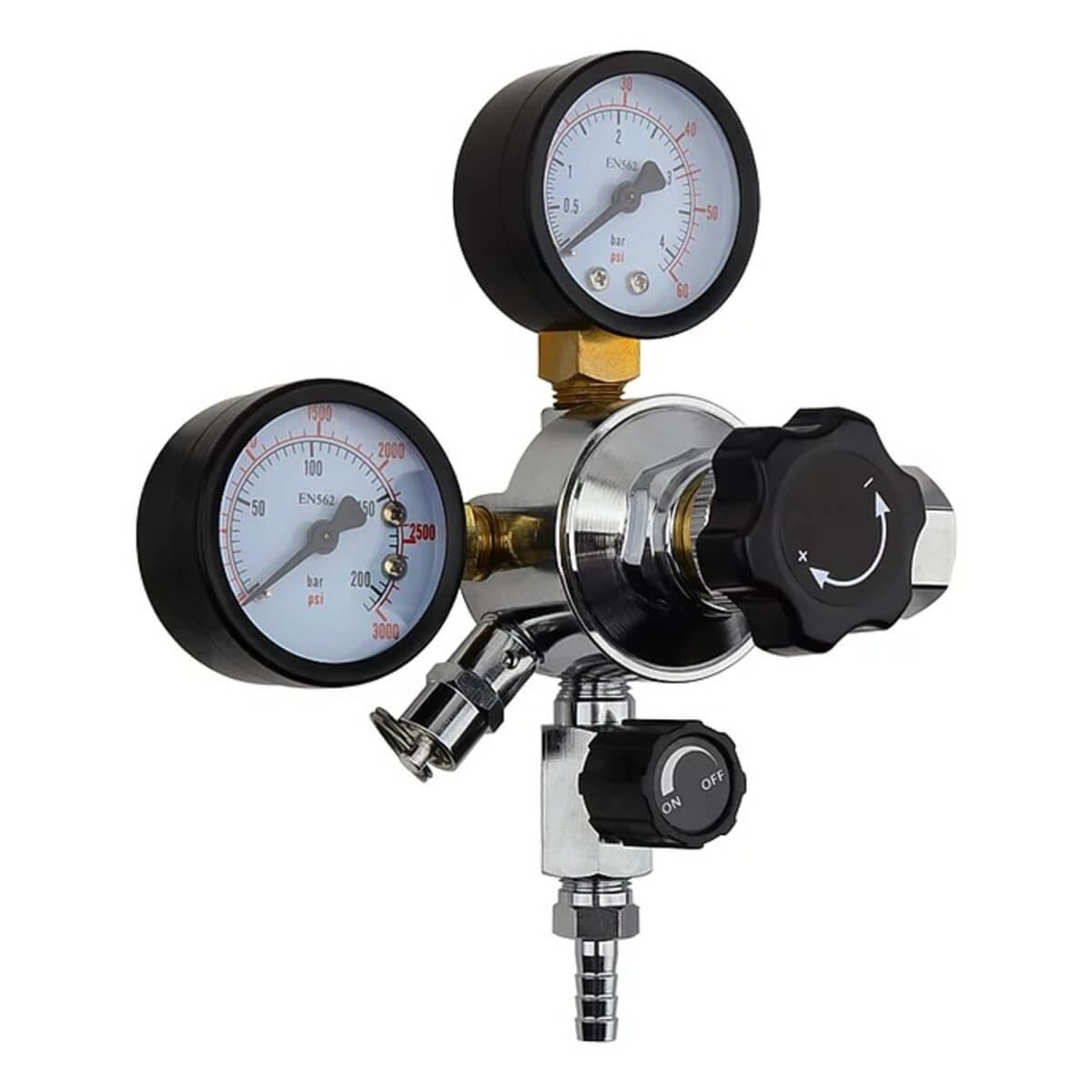 Co2 Regulator Dual Gauge