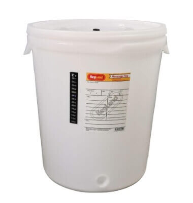 30L WIDE LID FERMENTER KIT WITH TAP, AIRLOCK, GROMMET AND STICK ON THERMOMETER – KL01564