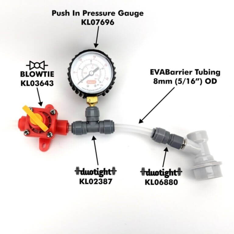 8mm (5/16") Push in Pressure Gauge 0-40psi - duotight compatible - Image 7