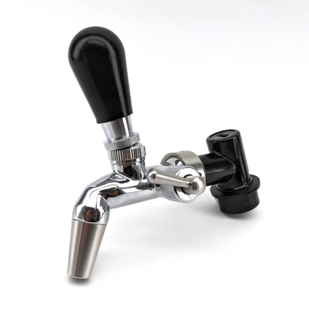 Ball Lock Disconnect (Black/Liquid) - with Integrated Tap Shank and Collar - Image 7