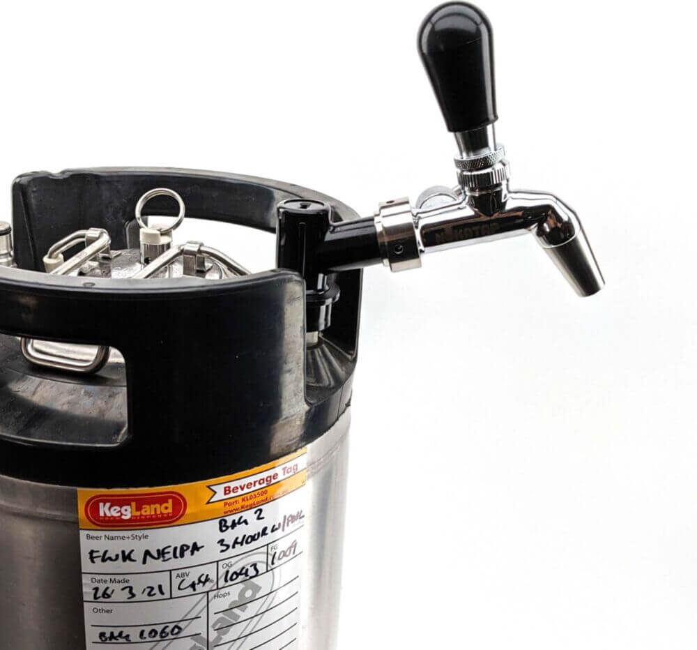 Ball Lock Disconnect (Black/Liquid) - with Integrated Tap Shank and Collar - Image 8