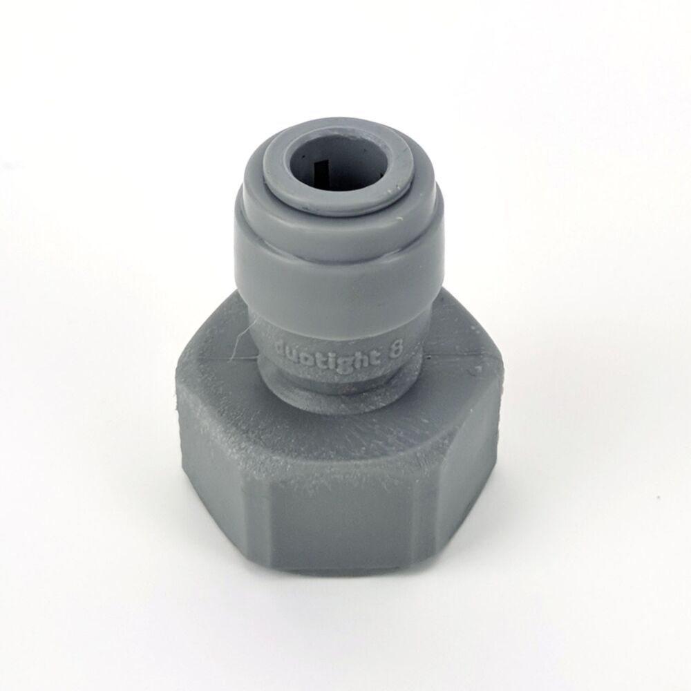 duotight 8mm (5/16″) Push In Fitting to 5/8″ BSP thread to keg coupler or tap shank